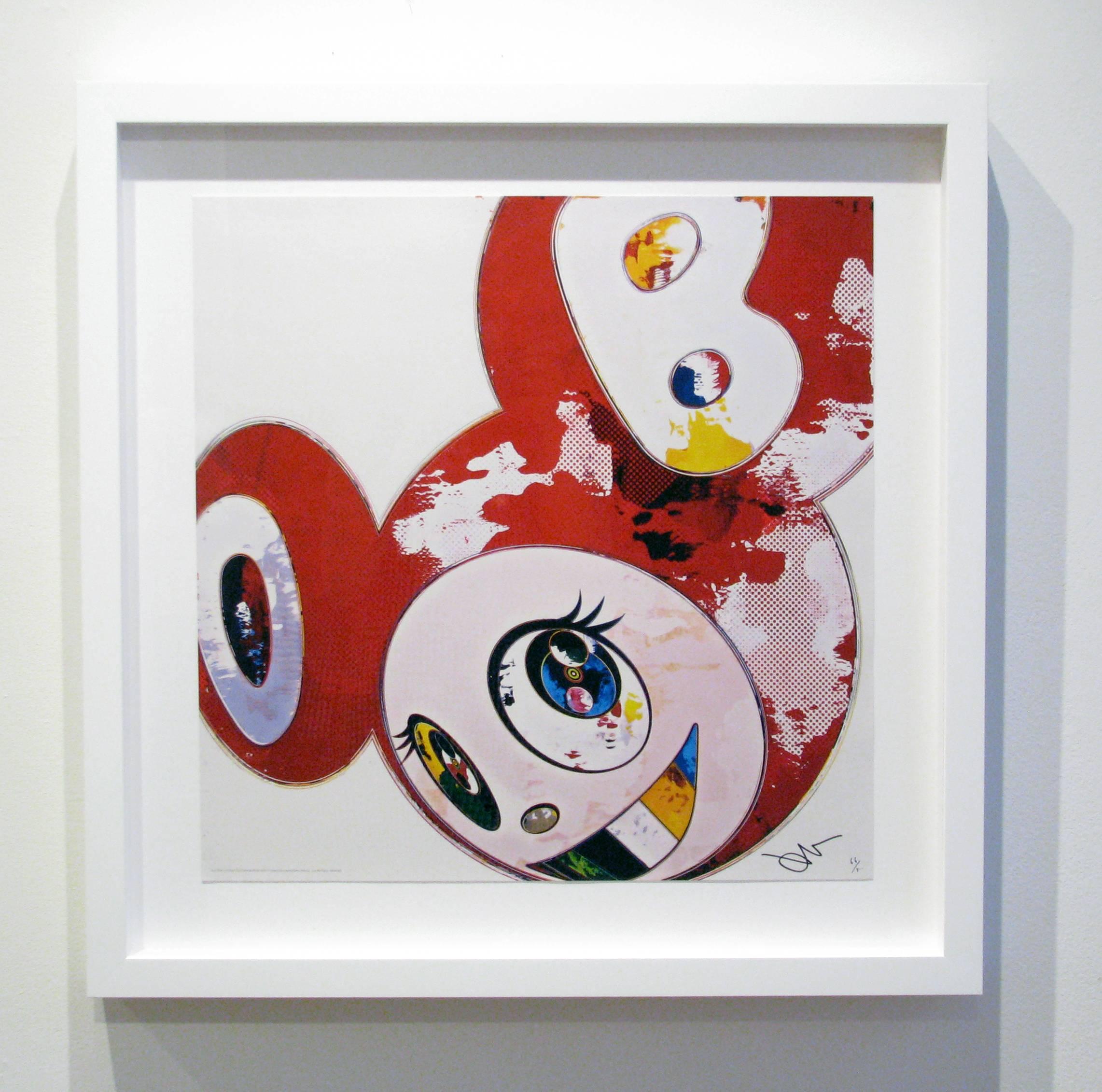And then... (red) - Print by Takashi Murakami