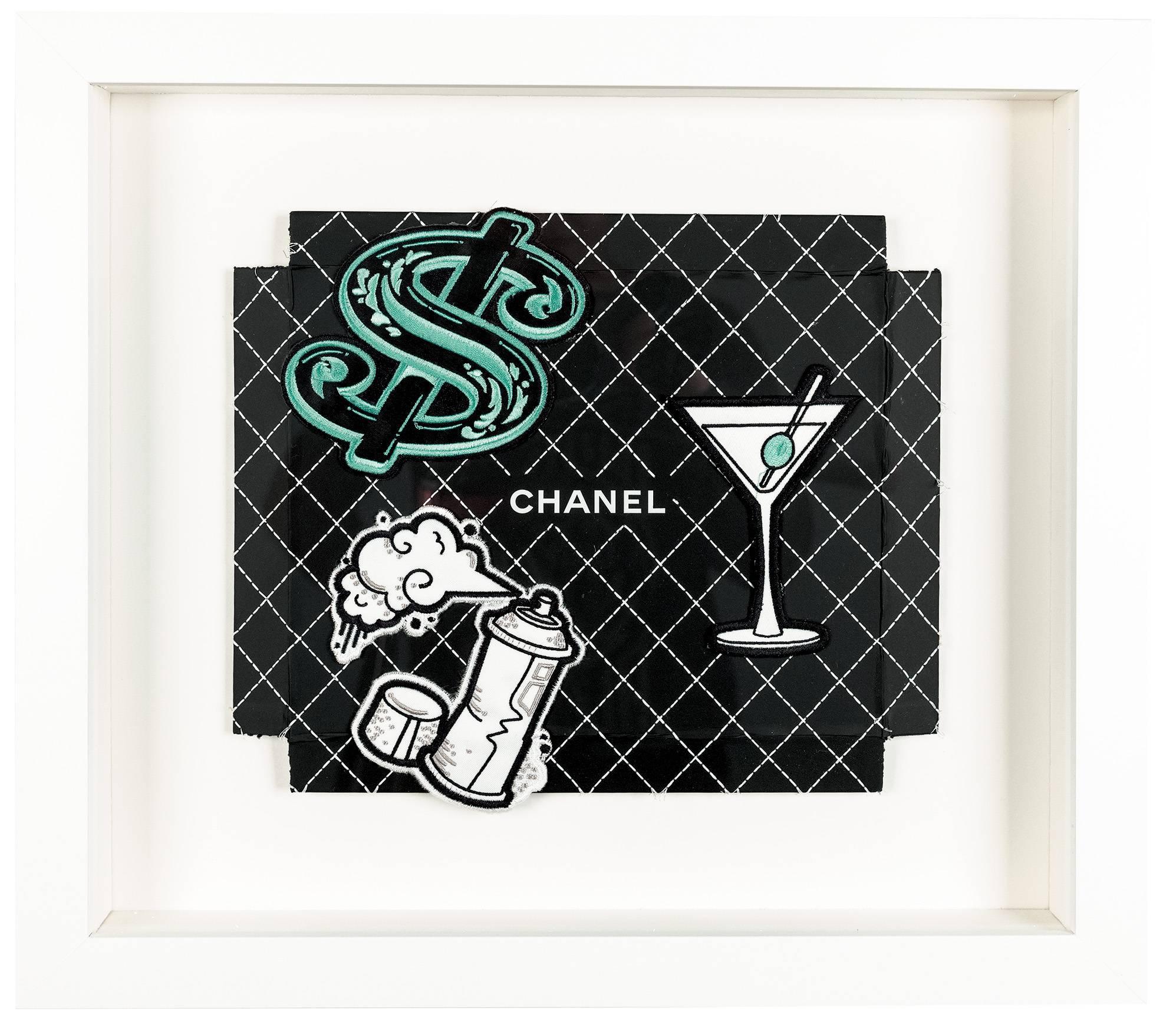 Chanel Martini - Mixed Media Art by Stephen Wilson