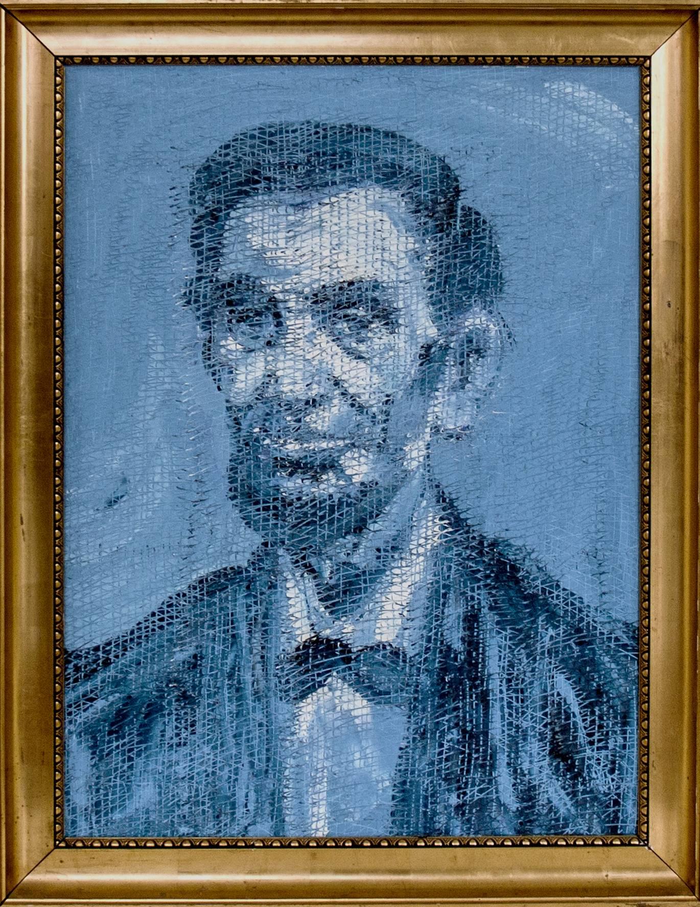 Hunt Slonem Figurative Painting - Abraham Lincoln
