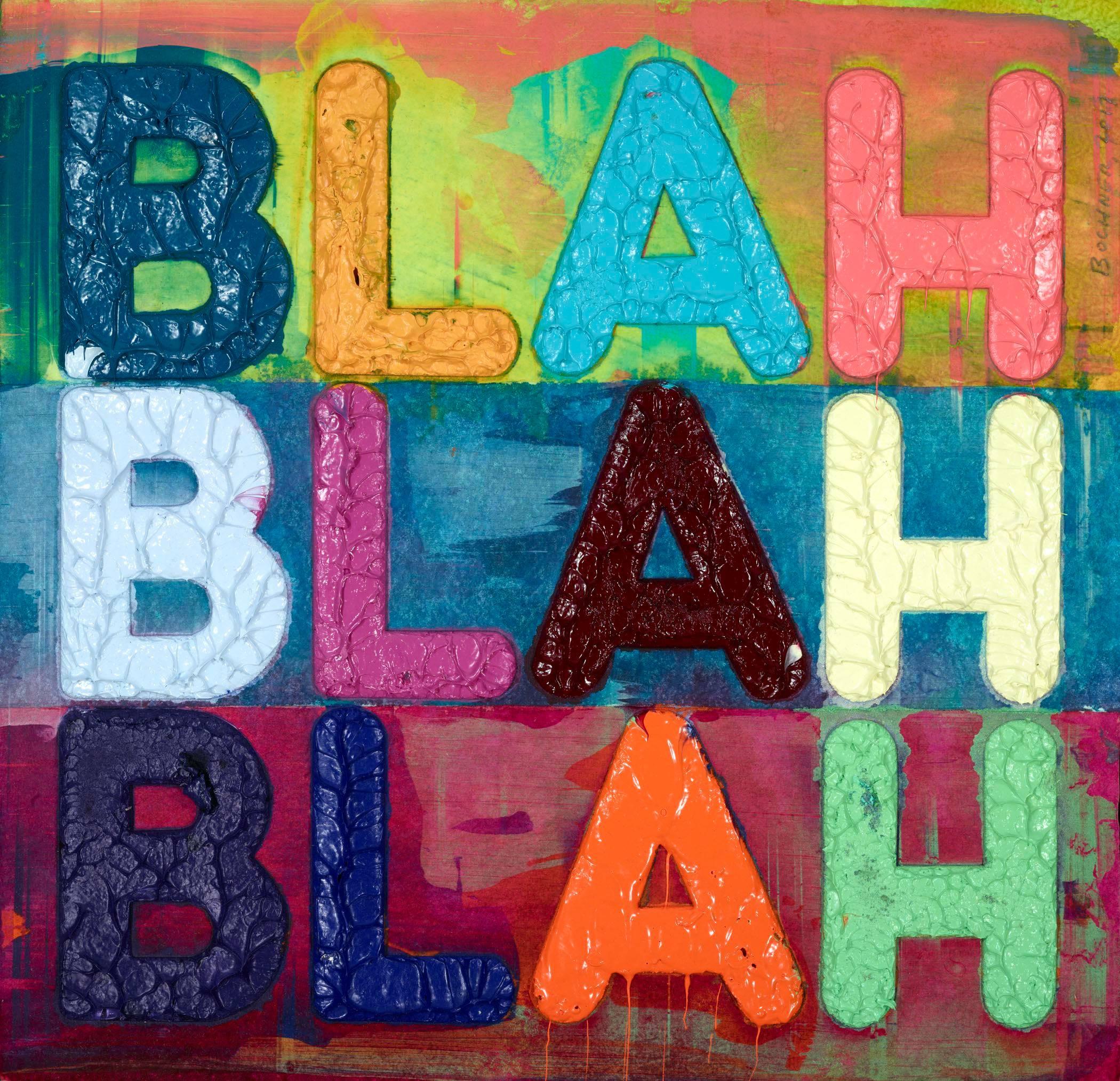 Blah, Blah, Blah - Print by Mel Bochner