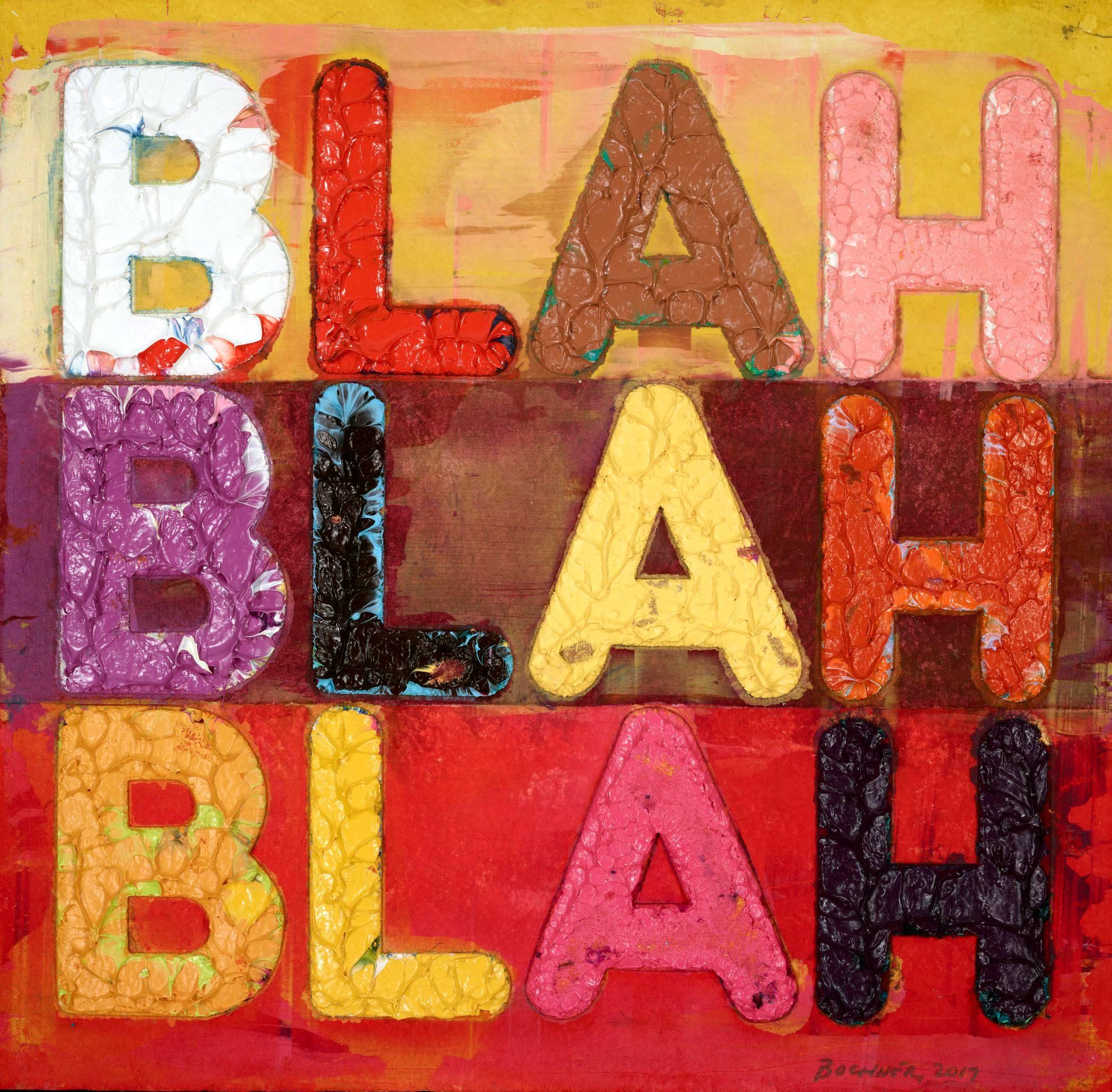 Blah, Blah, Blah - Print by Mel Bochner