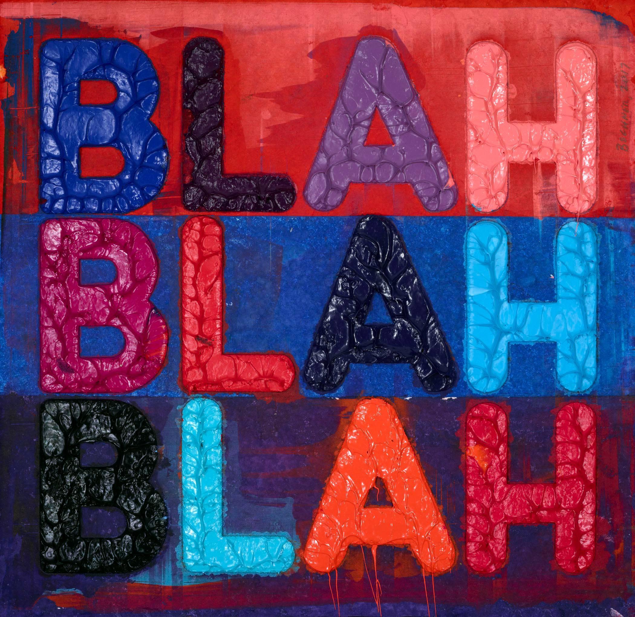 Blah, Blah, Blah - Print by Mel Bochner