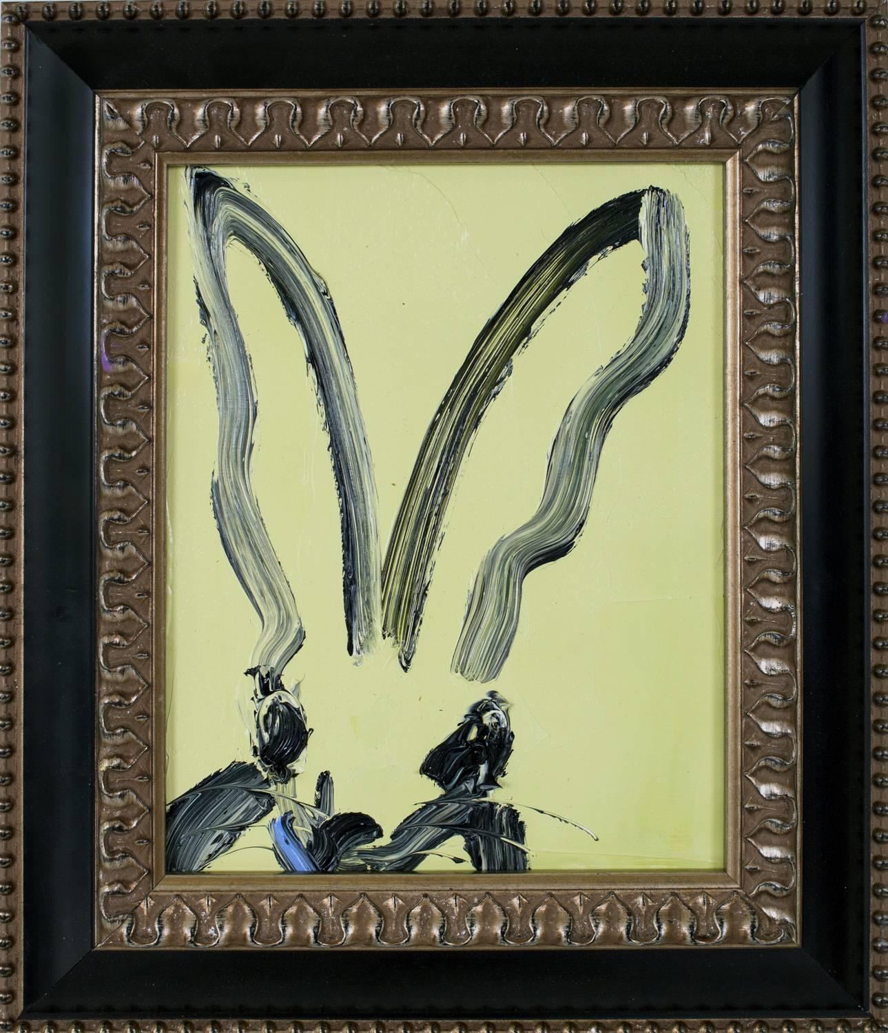Hunt Slonem Animal Painting - Lime Sorbet Bunny