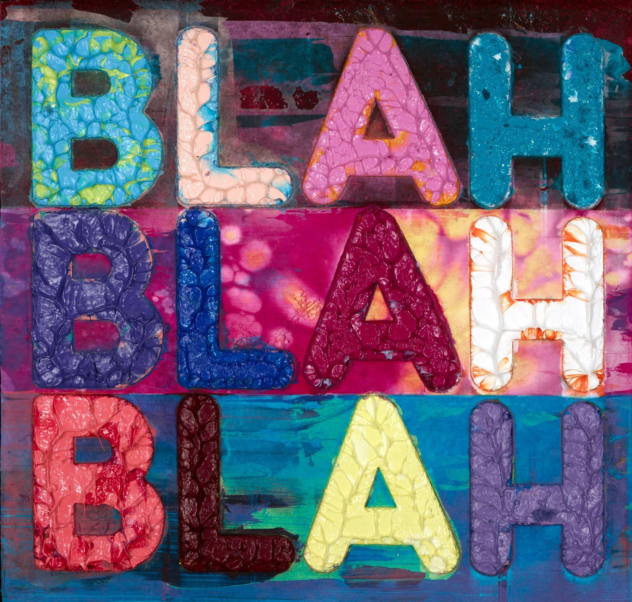 Blah, Blah, Blah - Mixed Media Art by Mel Bochner