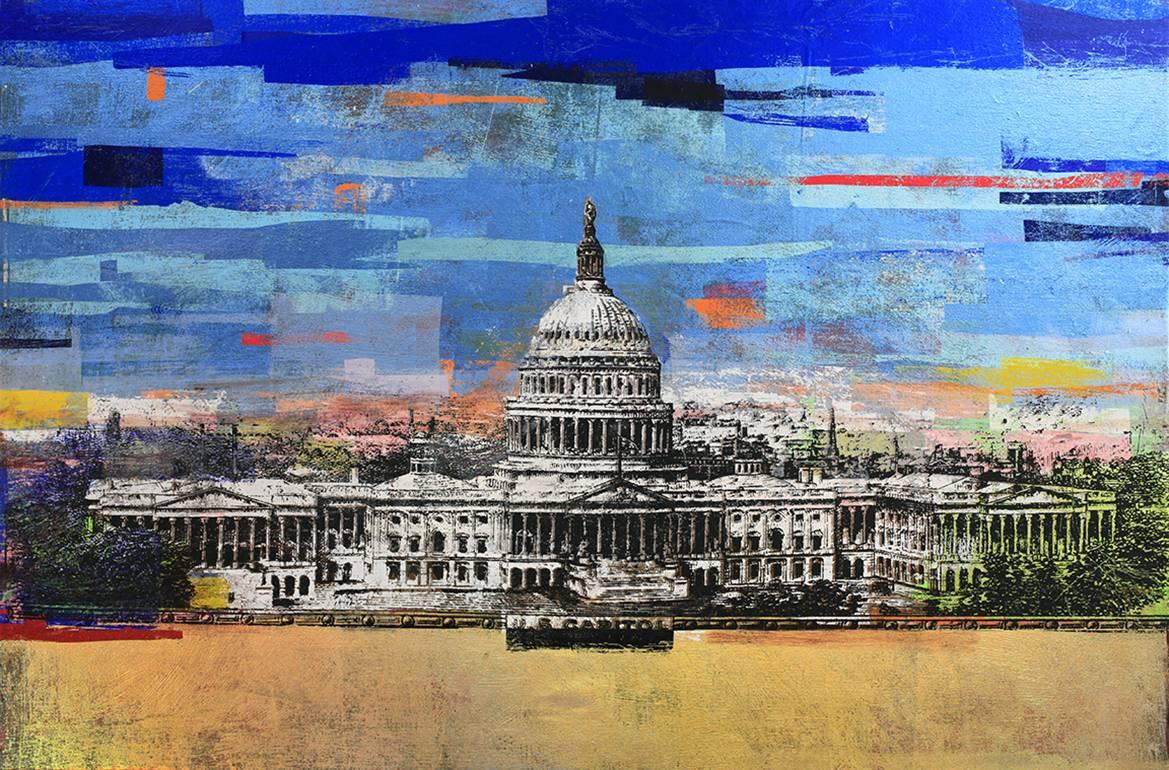 $50 US Capitol - Painting by Houben R.T.