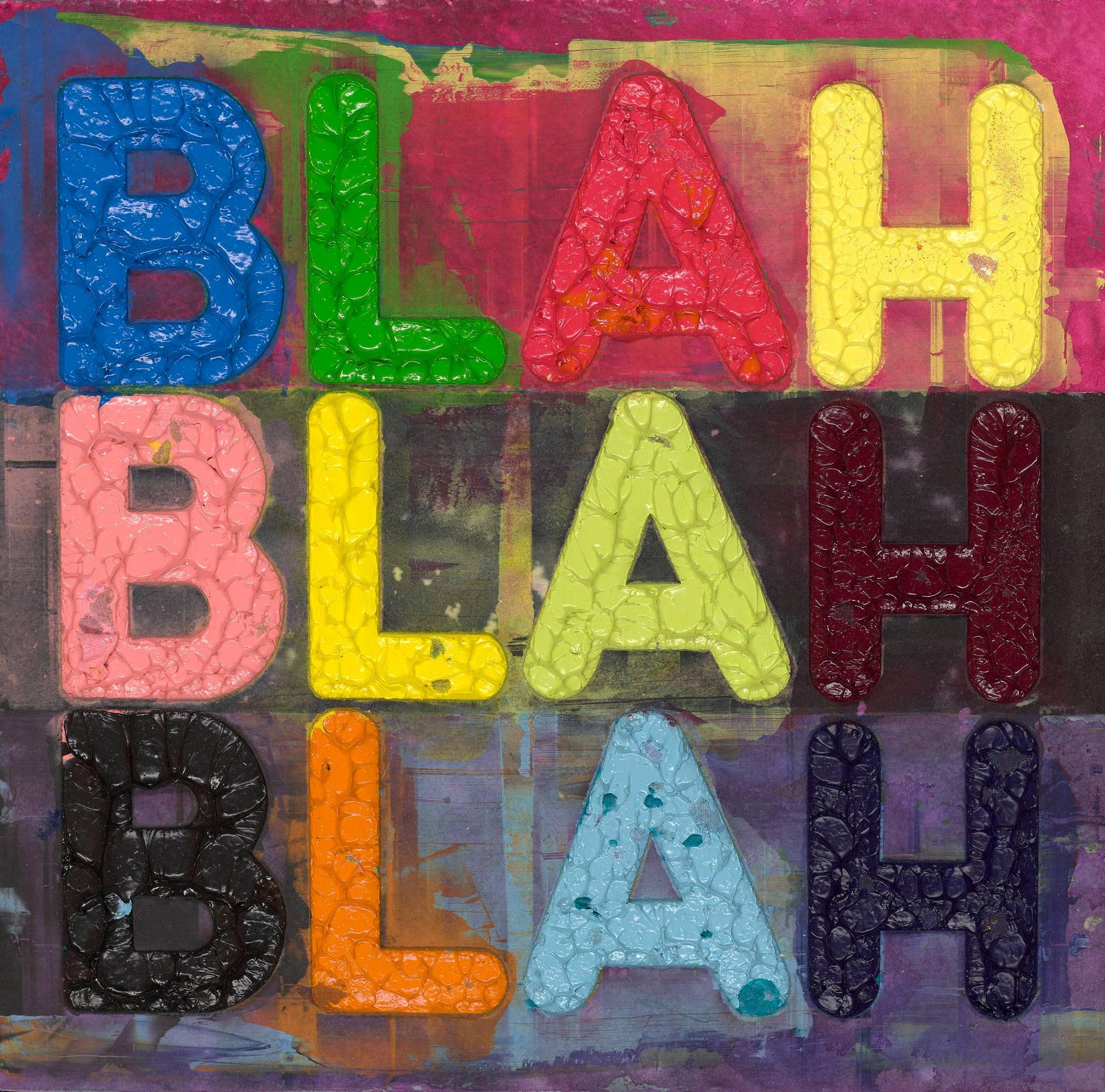 Blah, Blah, Blah - Print by Mel Bochner