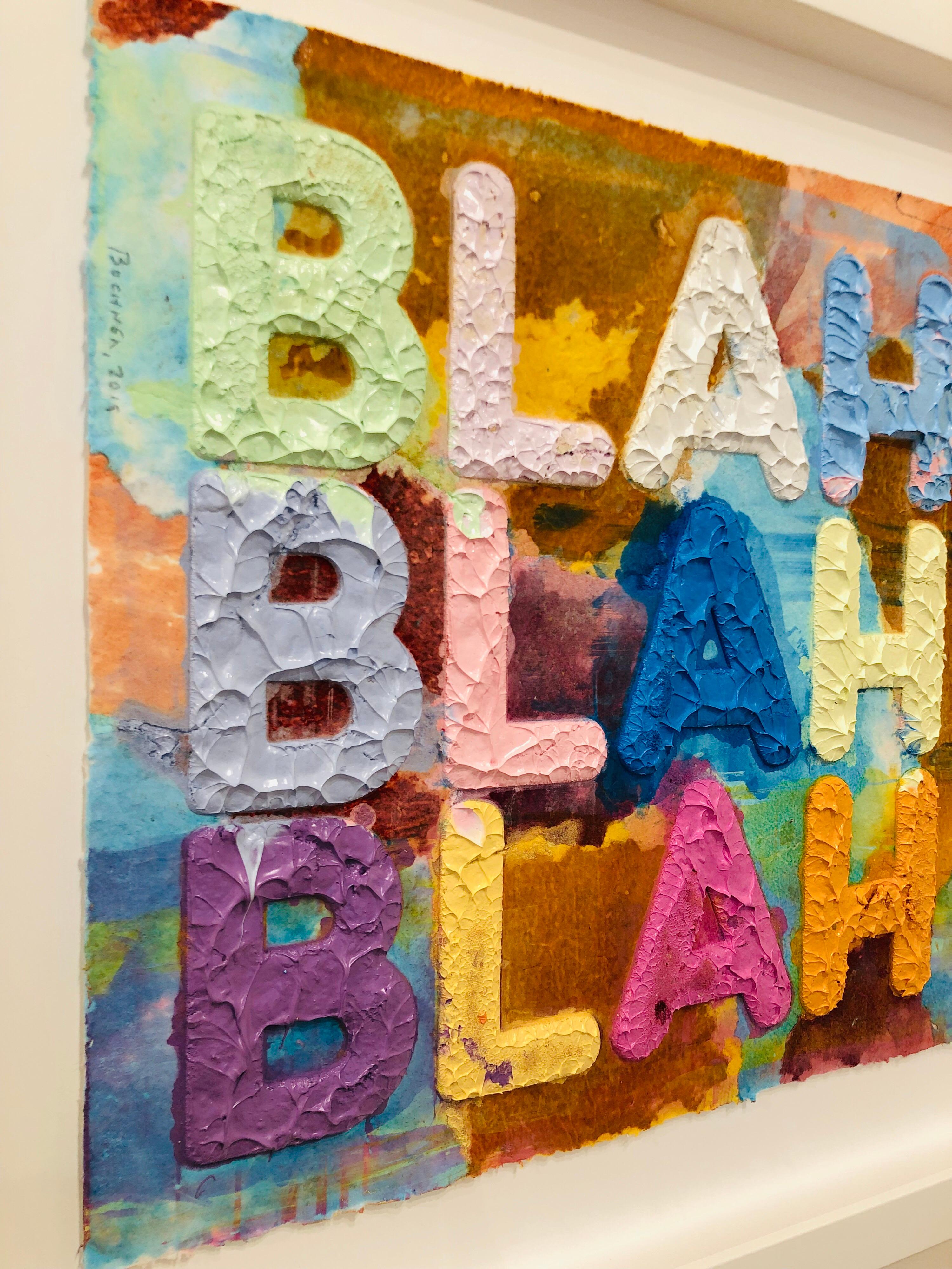 Blah, Blah, Blah - Contemporary Print by Mel Bochner