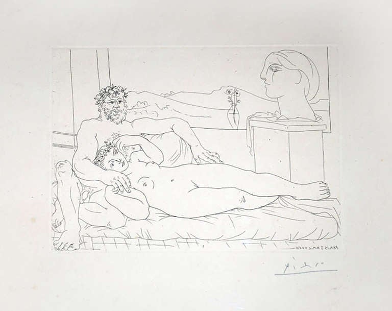 Le Repos du Sculpteur II - Print by Pablo Picasso