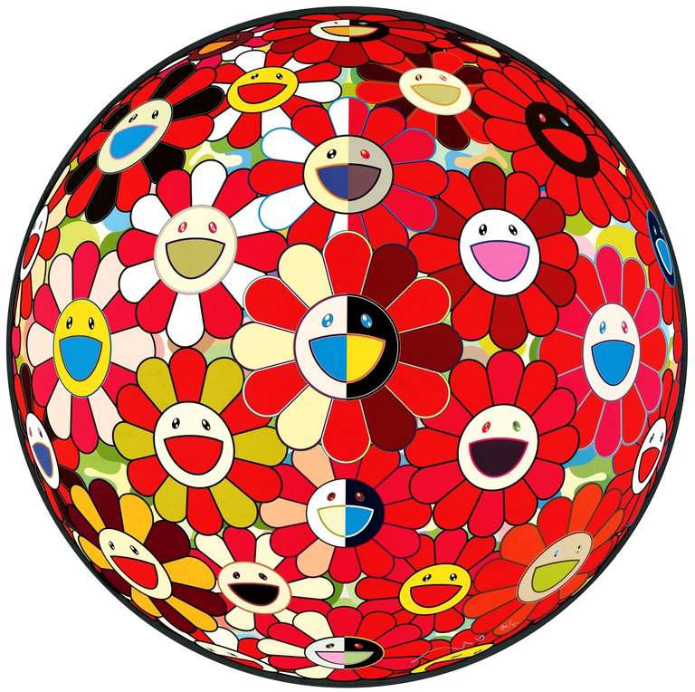 Flowerball Red (3D) The Magic Flute - Print by Takashi Murakami