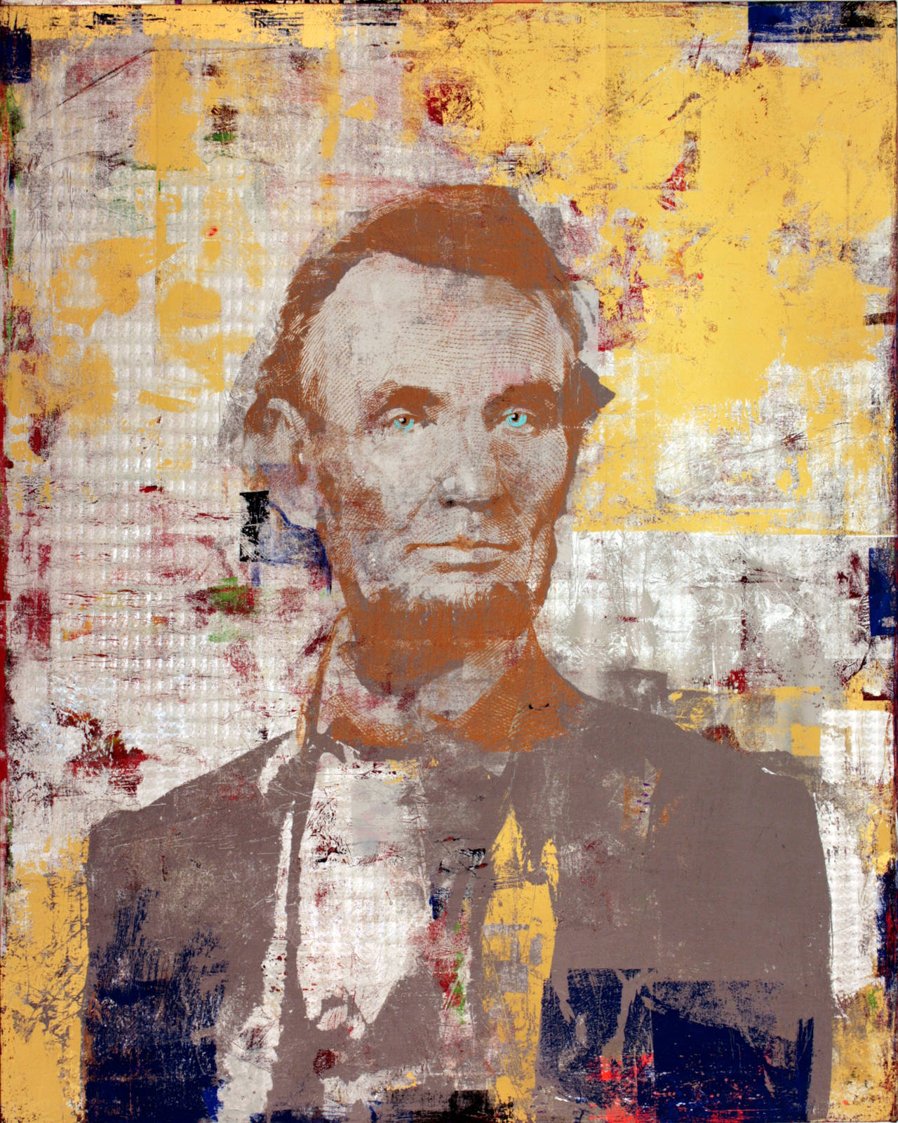 5 dollars Abraham Lincoln - Painting by Houben R.T.