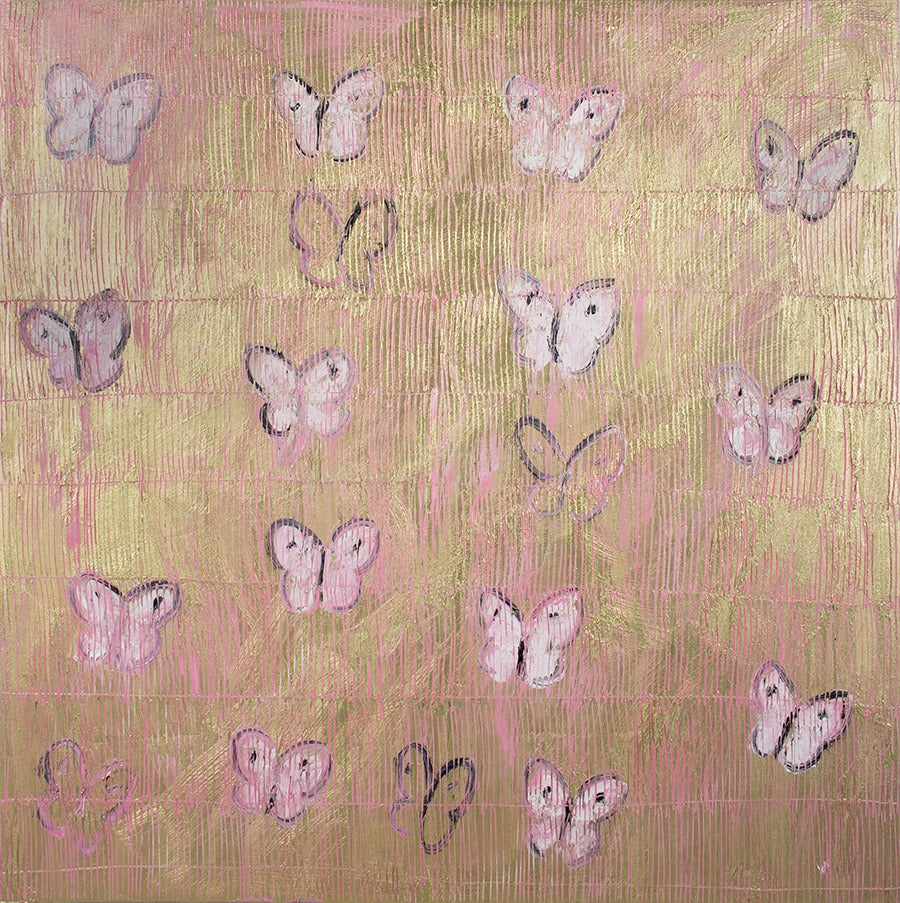 Heart of Gold - Painting by Hunt Slonem