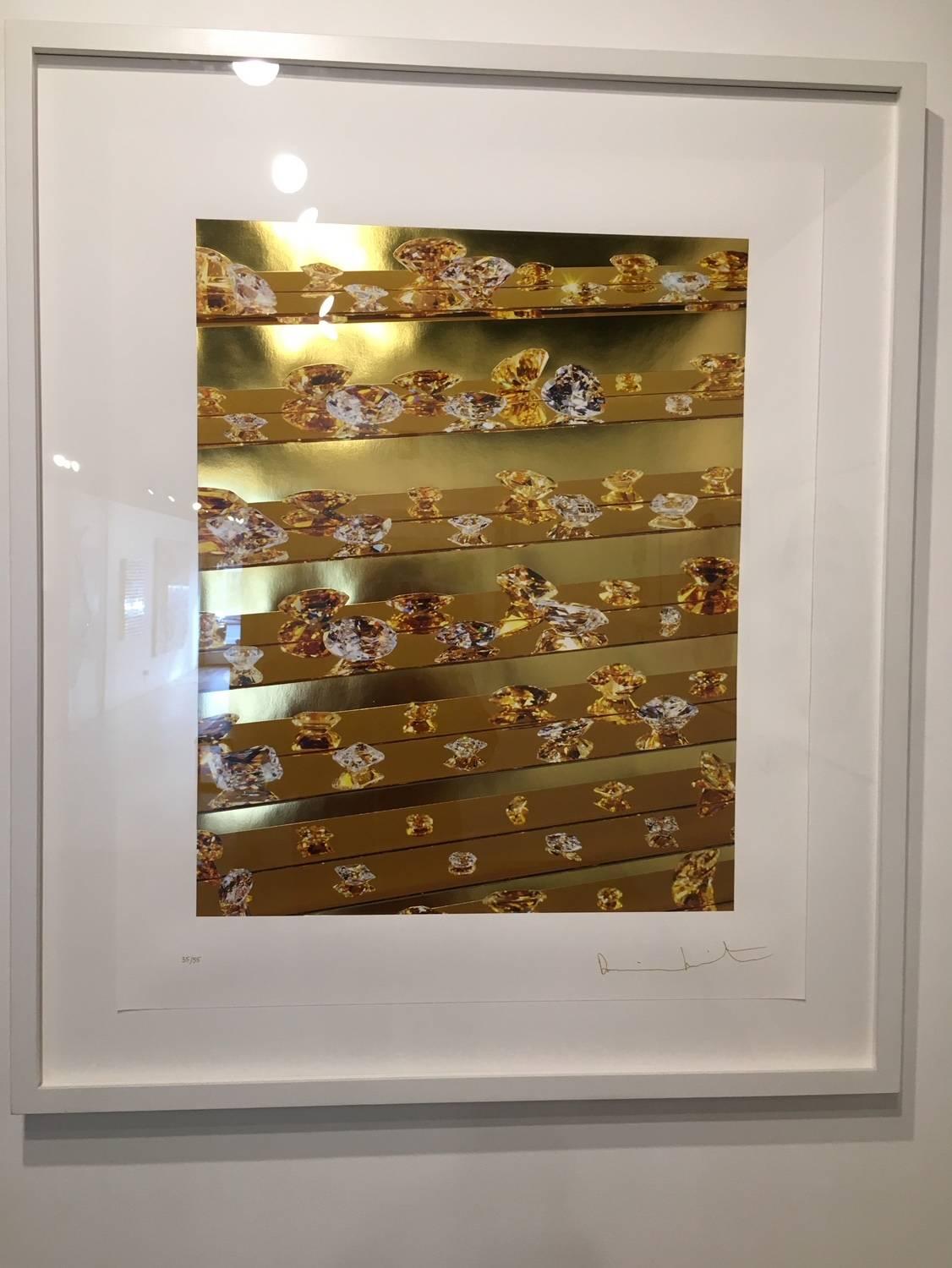 Artist:  Hirst, Damien
Title:  Gold Tears
Date:  2012
Medium:  Inkjet, glaze and foilblock on Hahnemuhle photo rag ultra smooth 305gsm paper
Unframed Dimensions:  34