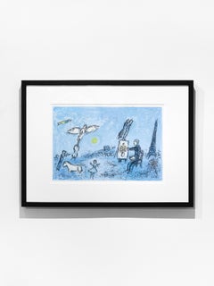 Marc Chagall "Le Peintre et Son" lithograph from Derriere le Miroir