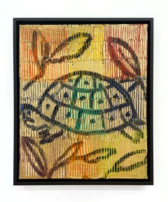 Hunt Slonem, «Turtle Run II», pintura sobre lienzo