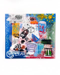 Clarence James "Keep Your Head to the Sky" painting on canvas
