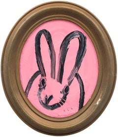 Hunt Slonem "New Port II" painting of a bunny