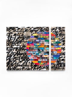 James Verbicky "Citta Samtana 383 - Real Humans" Mixed media