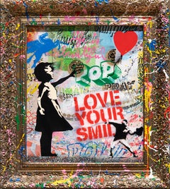 Mr. Brainwash "Balloon Girl" Unique Painting