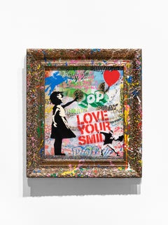 Mr. Brainwash "Balloon Girl" Unique Painting