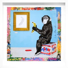 Mr. Brainwash "Bananappetit" Opera unica in tecnica mista su carta