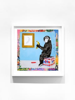 Mr. Brainwash "Bananappetit" Opera unica in tecnica mista su carta