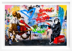 Mr. Brainwash "Pop Wall" Opera unica in tecnica mista su carta