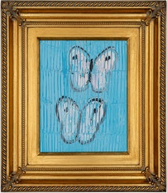 Hunt Slonem "St. Lucius 2" painting of butterflies