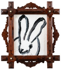 Hunt Slonem, "Deep Forest", dipinto raffigurante un coniglietto