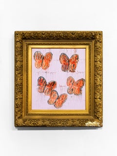 Hunt Slonem "Monarch III" painting of butterflies