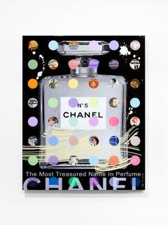 Nelson De La Nuez "Chanel - Black" Tecnica mista su legno