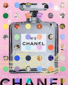 Nelson De La Nuez "Chanel - Pink" Tecnica mista su legno