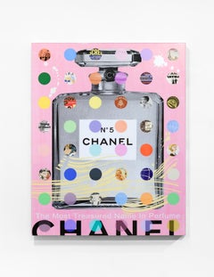 Nelson De La Nuez "Chanel - Pink" Tecnica mista su legno