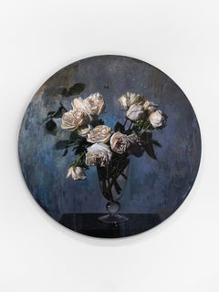 Stev'nn Hall «Jarrón de rosas n.º 2, tondo»