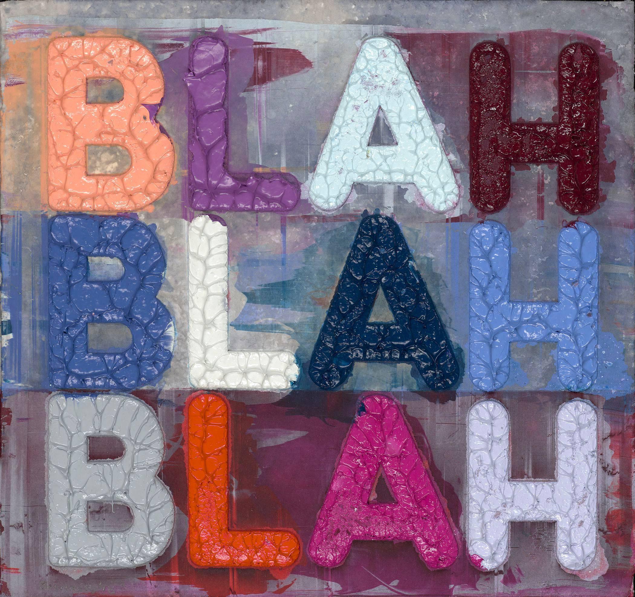 Blah, Blah, Blah - Print by Mel Bochner