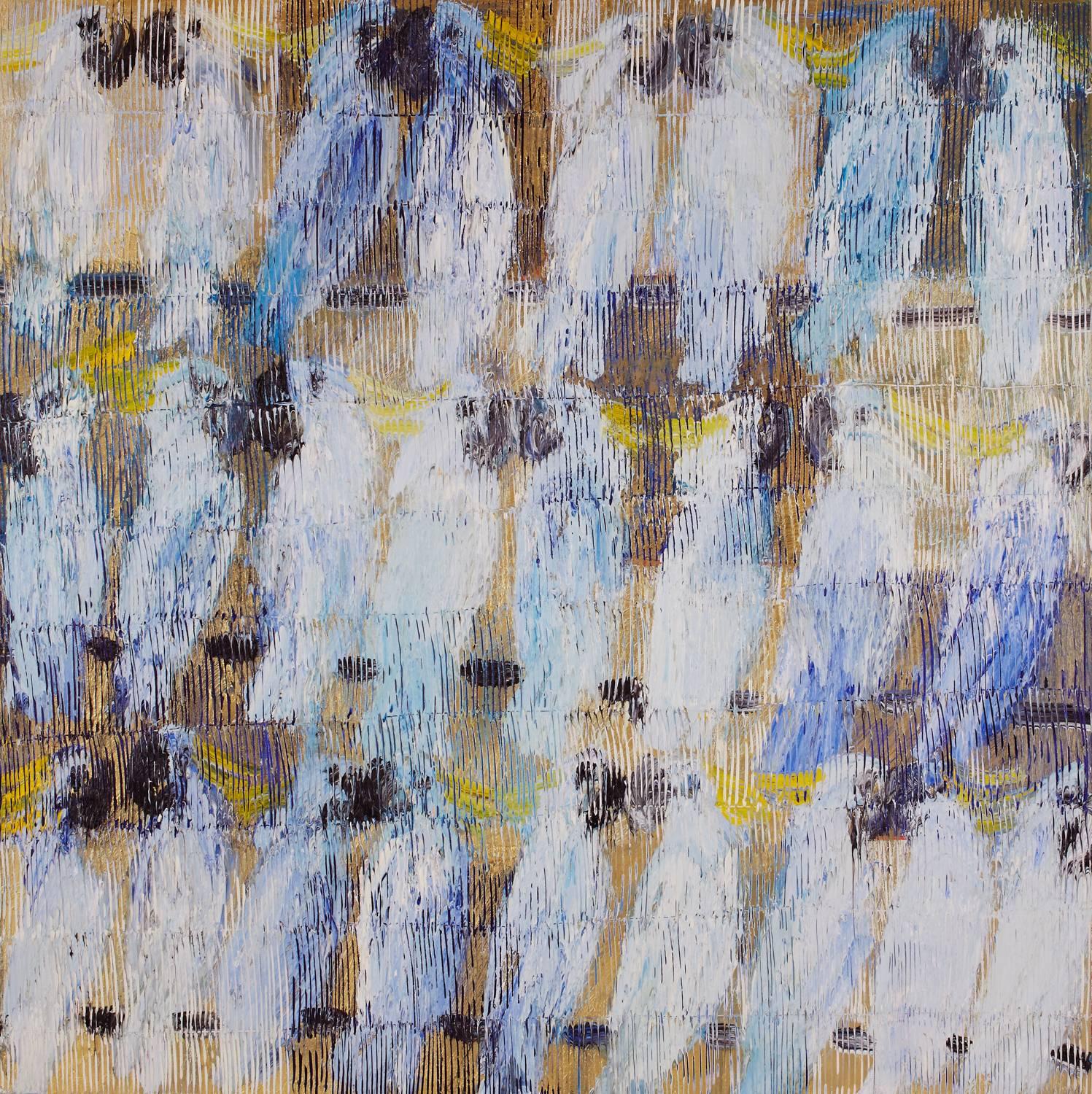 Cockatoo Whisper - Painting by Hunt Slonem