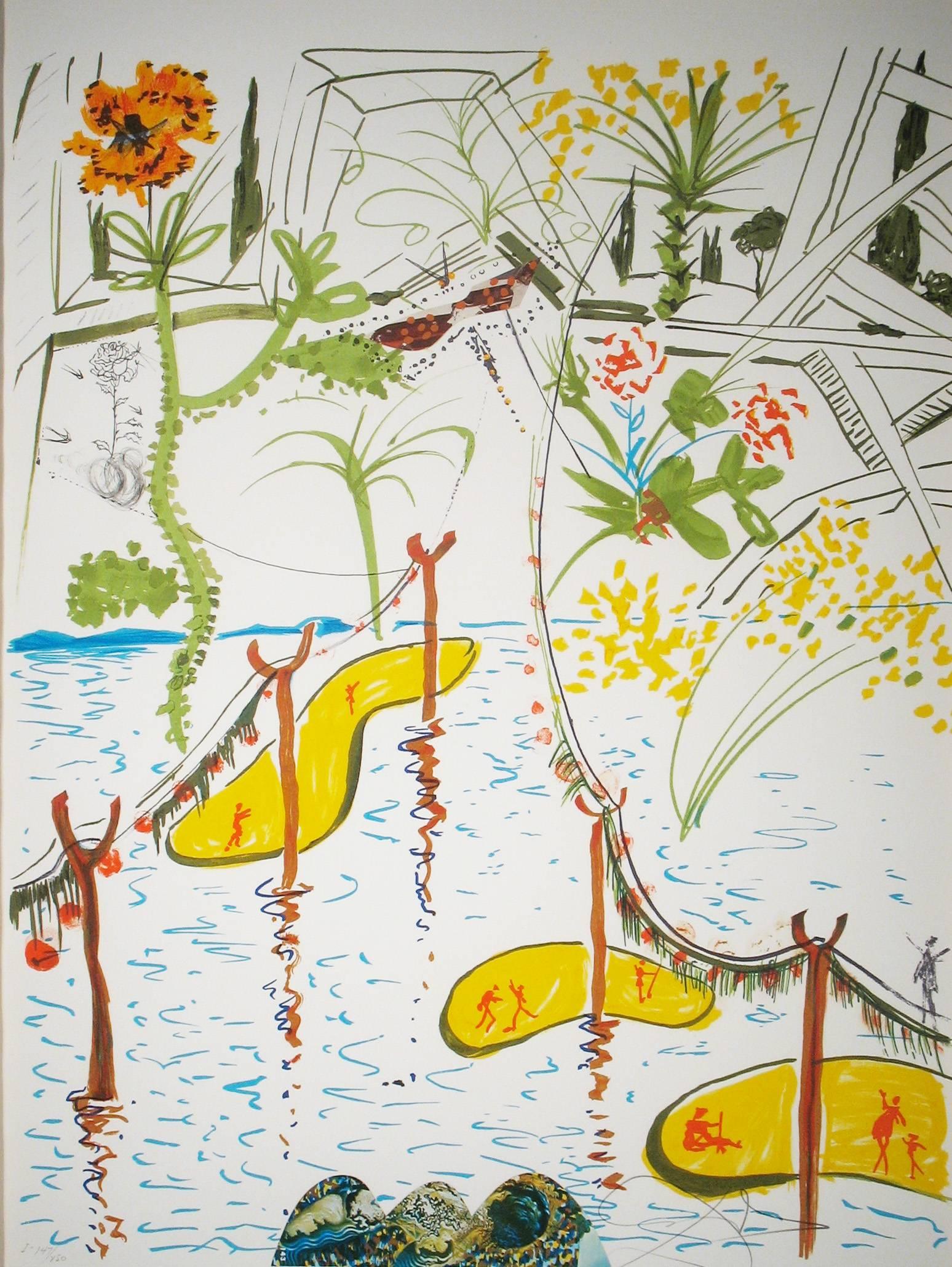 Biological Garden - Print by Salvador Dalí