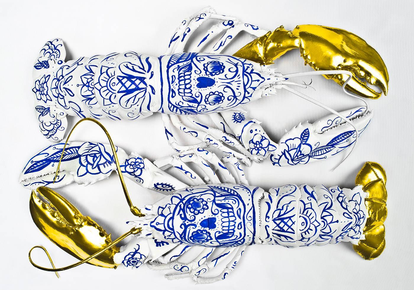 Porcelain Lobsters - Photograph by Clara Hallencreutz