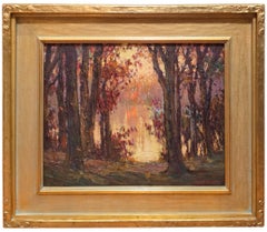 « Lueur d'automne », magnifique paysage inspiré du mouvement Arts and Crafts des années 1920