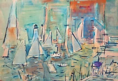 Hafenszene in Edgartown, Massachusetts