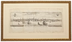 Amsterdam, Copper Engraving, 17th Century Maritime Prosperity