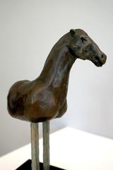 Vintage Small Horse with Two Wooden Legs 