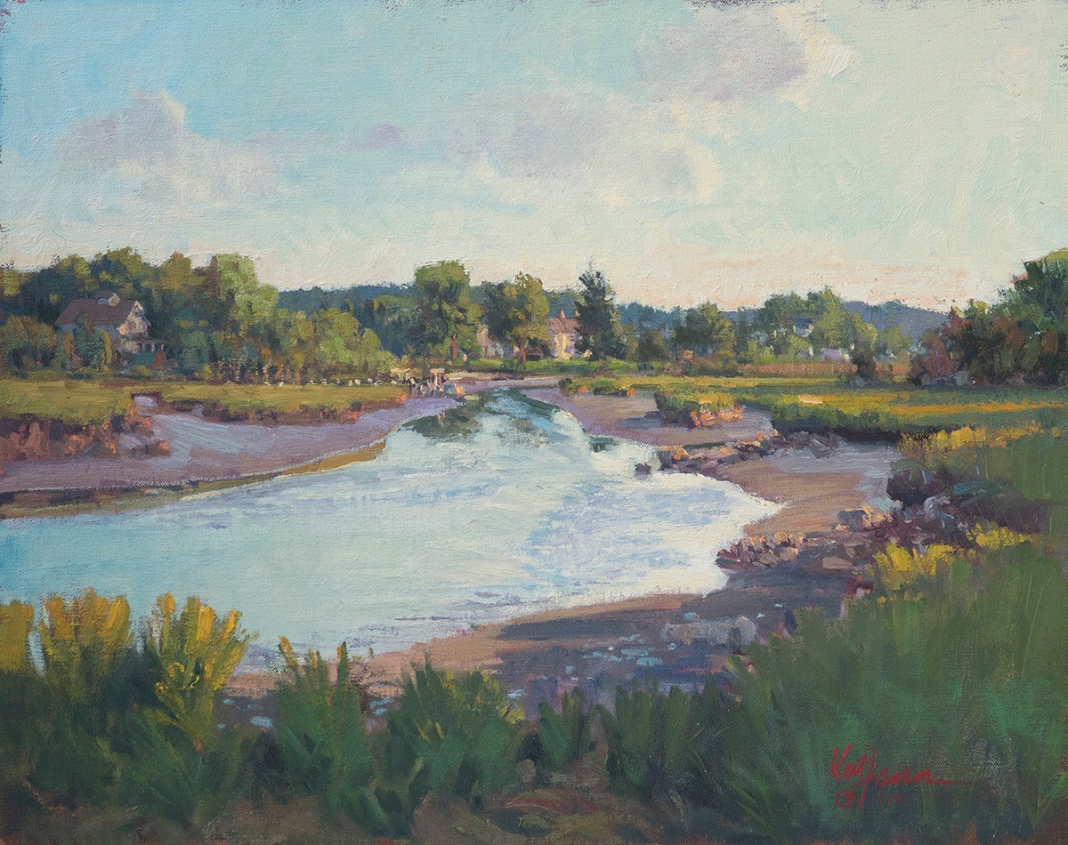 West Fraser Landscape Painting - Essex River