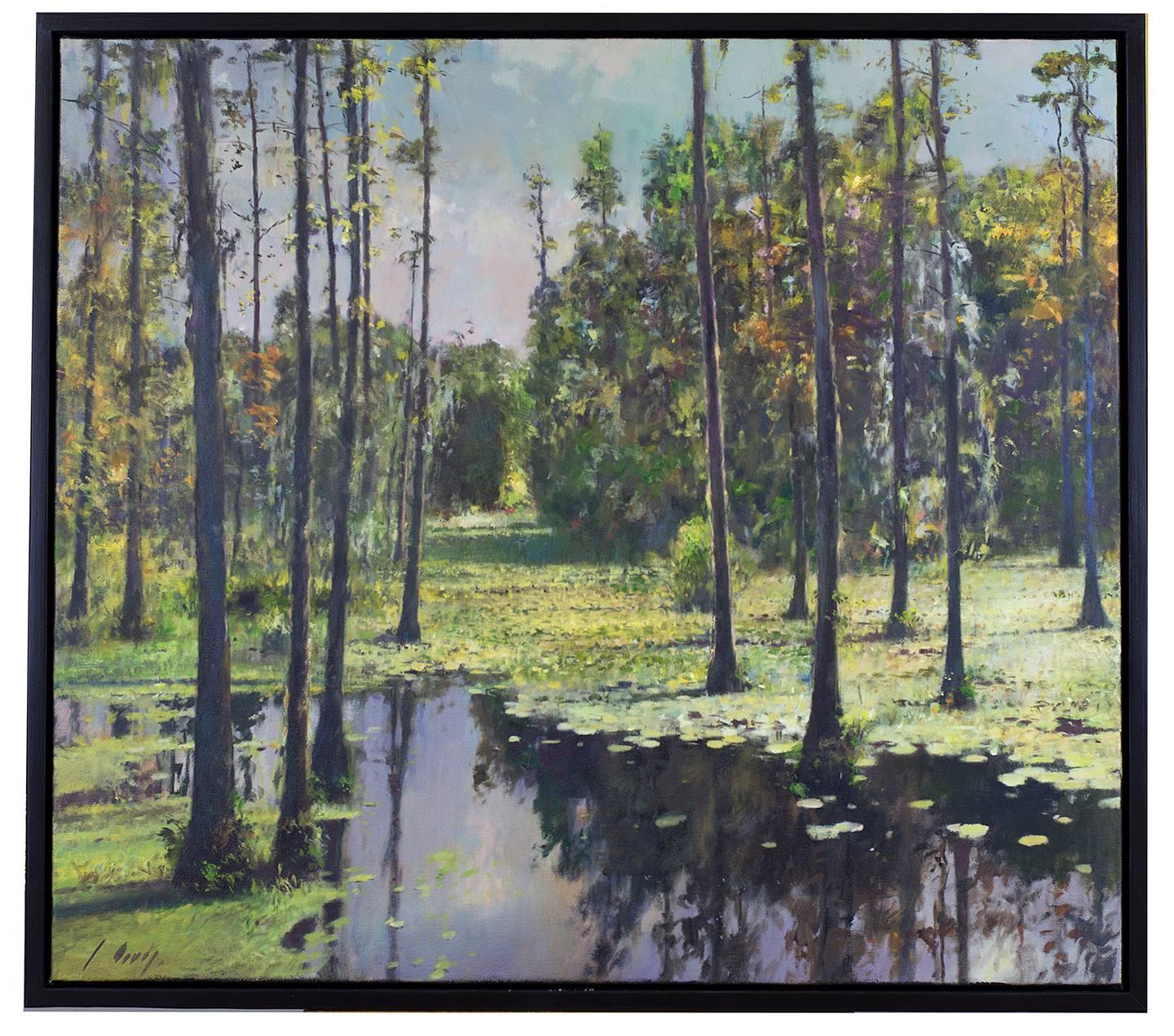 Julyan Davis Landscape Painting - Cypress Swamp