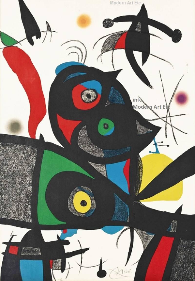 Joan Miró Abstract Print - ODA À JOAN MIRÓ