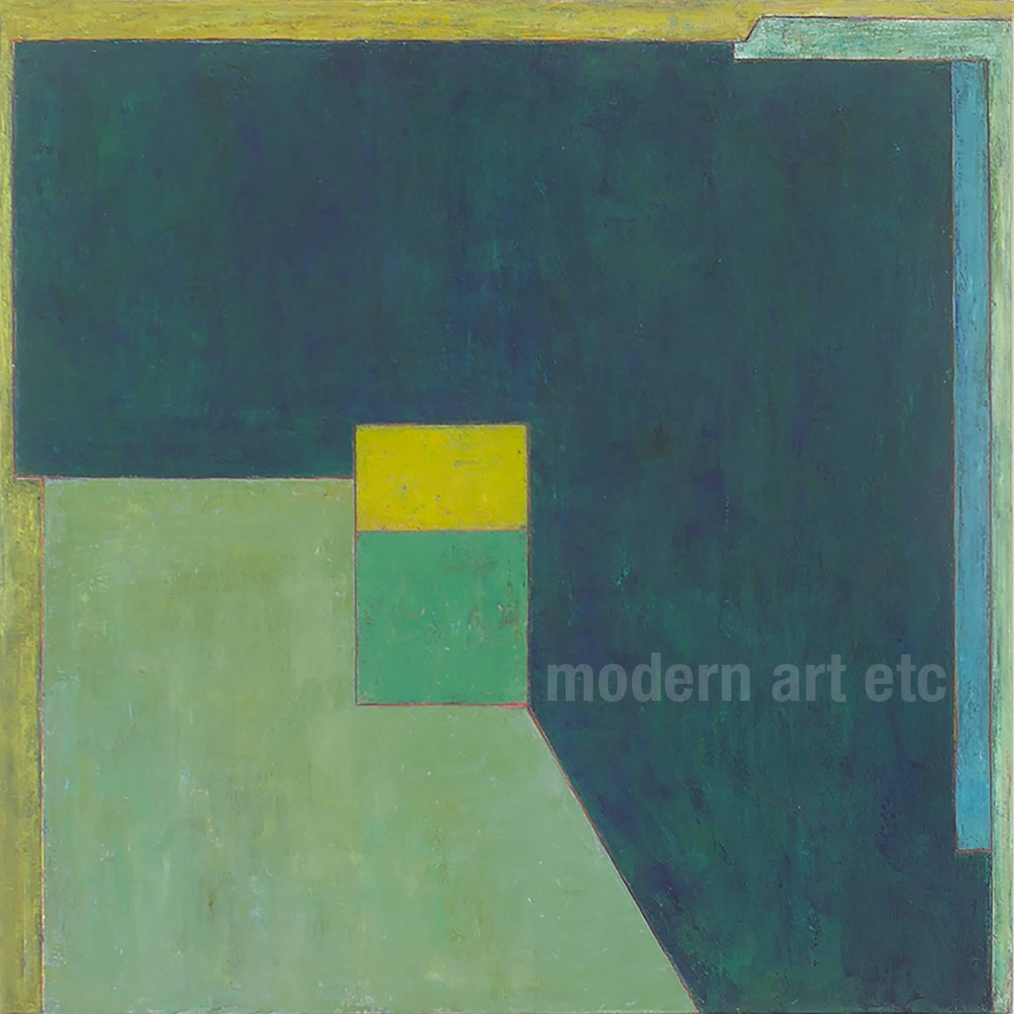 Stephen Cimini Abstract Painting - Large abstract oil painting - Beauty of Balance - architectural color field oil