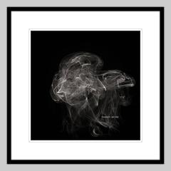 Lights Smoky Play Photographie abstraite - Série en noir et blanc