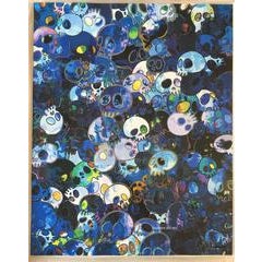 Blue Skulls offset print 7