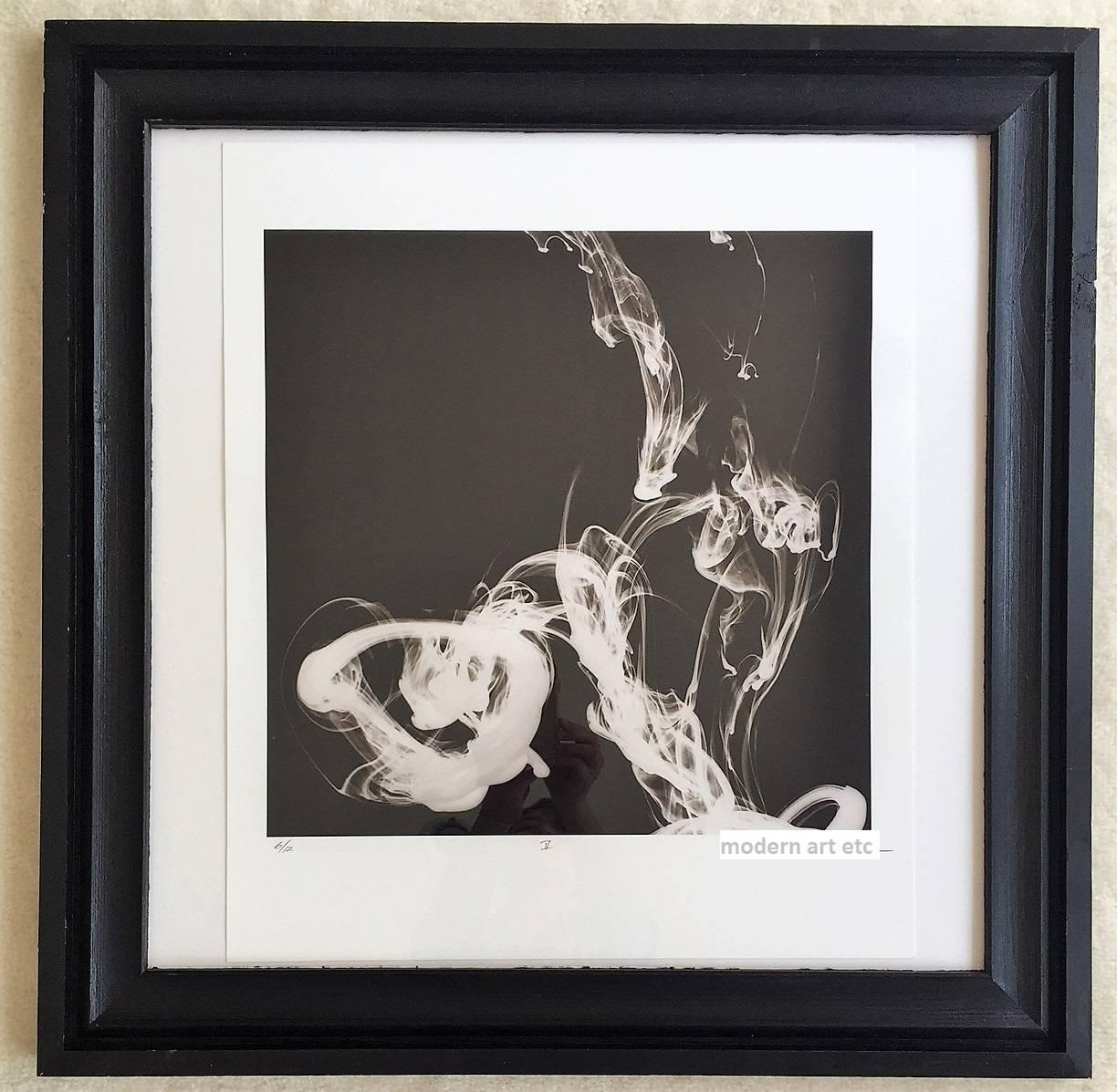 Photographie d'art abstraite en noir et blanc - encadrée dans un cadre en bois fait sur mesure