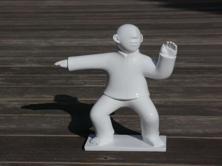 Xie Ai Ge Figurative Sculpture - Sculpture - Tai Ji (Tai Chi) Series - Small Fibre Glass Sculptures