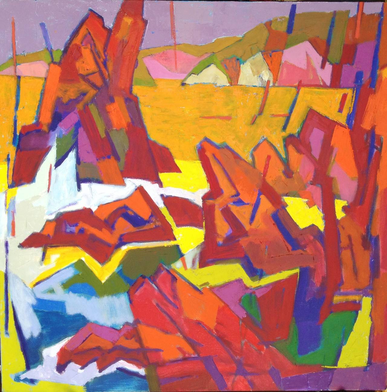 Herb Kornfeld Landscape Painting - Oil Painting  - Monterey, California, 1994 (American, Californian Landscapes)